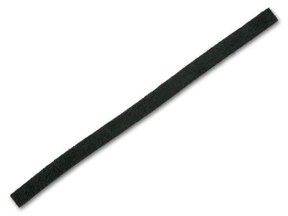 TierraCast Leather Strip, 1/2" Wide - Black (Each)