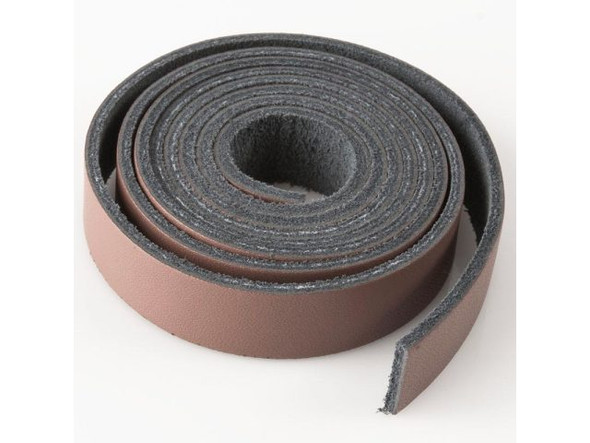 Leather Strip, 1/2" Wide - Natural (Each)