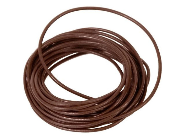 Greek Leather Cord, 2mm, 5 Meter - Brown (Each)