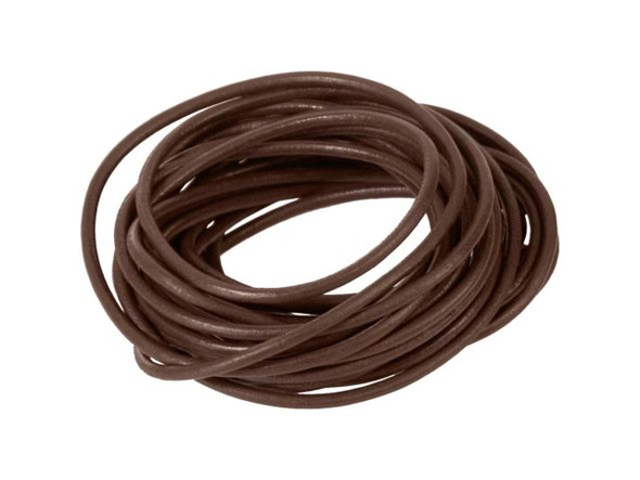 Greek Leather Cord, 3mm, 5 Meter - Brown (Each)