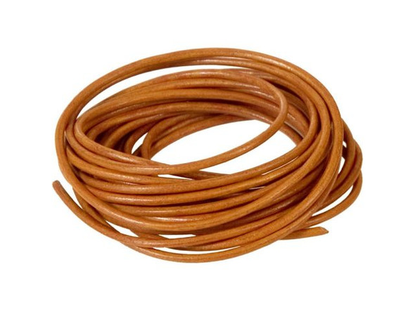 Greek Leather Cord, 3mm, 5 Meter - Tobacco (Each)