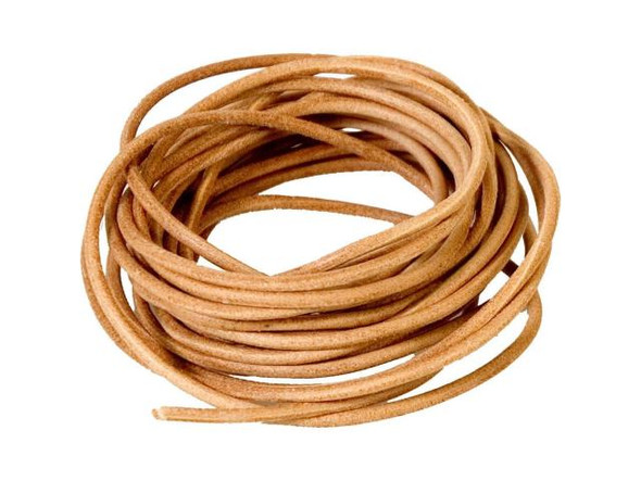 Greek Leather Cord, 3mm, 5 Meter - Natural (Each)
