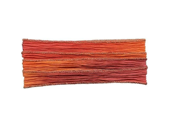 Orange Acetate and Nylon Thin Ribbon