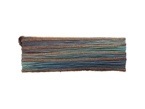 Hand Dyed Silk Ribbon, 32"-36" - Blue Me Away (Each)