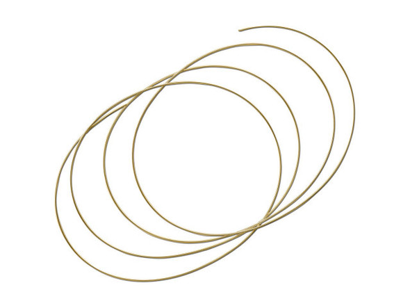 22ga Beadalon Memory Wire Coil, Oval Bracelet - Gold Color, Carbon Steel (Each)
