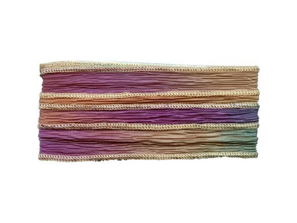 Hand Dyed Silk Ribbon, 32"-36" - Tucson Desert (Each)