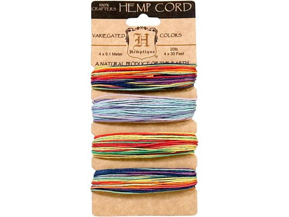 Hemp Cord, 20lb Test - Variegated #2 (Each)