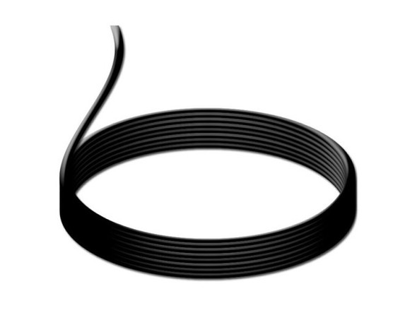   Classy, durable black necklaces and bracelets are now as easy as stringing  Beadalon® or memory wire through this supple matte tubing.    Use the tubing in continuous lengths to cover an entire piece  of memory wire or stringing cable, or cut the tubing into sections so you can string  smaller-hole beads directly onto the wire between the  sections of black tubing.    Great look for only a few cents per foot.    Will shrink in extended sunlight.   See Related Products links (below) for similar items and additional jewelry-making supplies that are often used with this item.