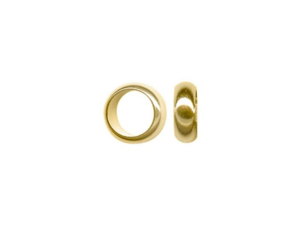 Gold Plated Metal Beads, Large Hole Spacer, Bulk (gross)