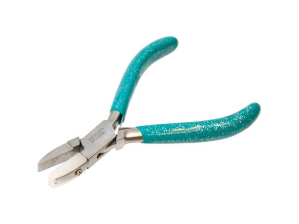 Pliers Nylon Jaw Chain Nose Jewelry Bead Wire Working Form Bending Tool