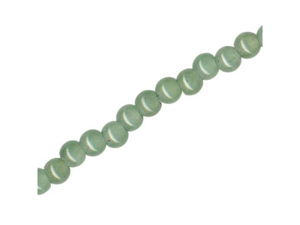 Aventurine Gemstone Beads, 6mm, Round with Large Hole (strand)