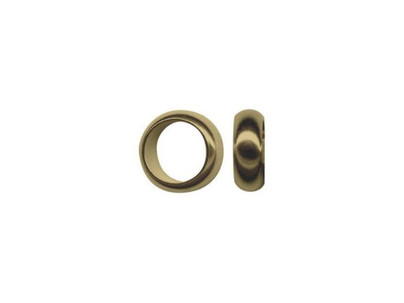 Antiqued Brass Plated Metal Beads, Large Hole Spacer, Bulk (gross)
