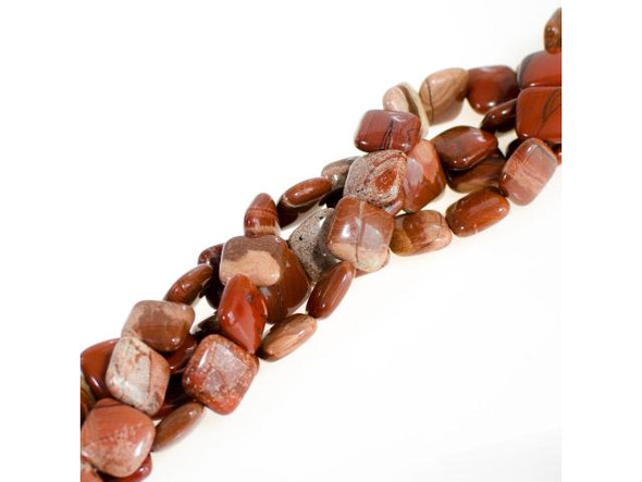 Cappuccino Jasper Gemstone Beads, 15mm Puffed Square (strand)