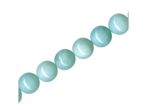 Amazonite Gemstone Bead, Round, 10mm (strand)