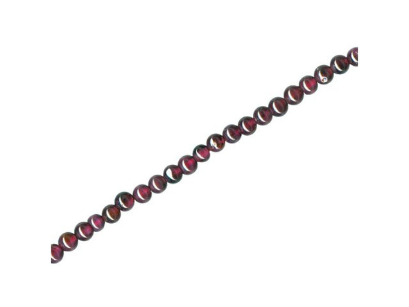 3mm Round Garnet Gemstone Beads, Enhanced (strand)