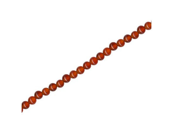 Carnelian Gemstone Beads, Round, 3mm (strand)