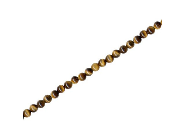 Tiger Eye Gemstone Beads, Round, 3mm (strand)