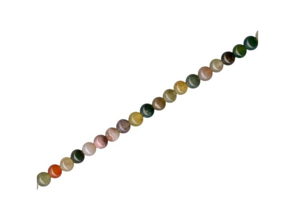 Fancy Jasper Gemstone Beads, Round, 3mm (strand)