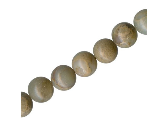 Impression Jasper Gemstone Beads, Round, 10mm (strand)