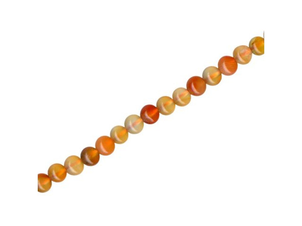 Natural Agate Gemstone Beads, Round, 4mm (strand)