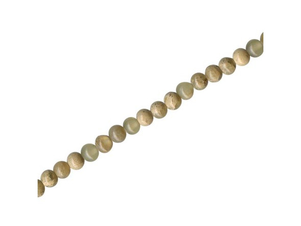 Impression Jasper Gemstone Beads, Round, 4mm (strand)