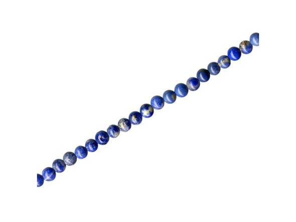 Lapis Lazuli Gemstone Bead, Round, 4mm (strand)