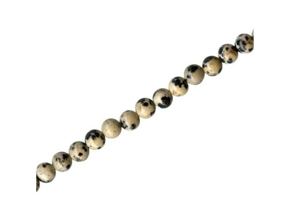 Dalmatiner Gemstone Beads, Round, 4mm (strand)
