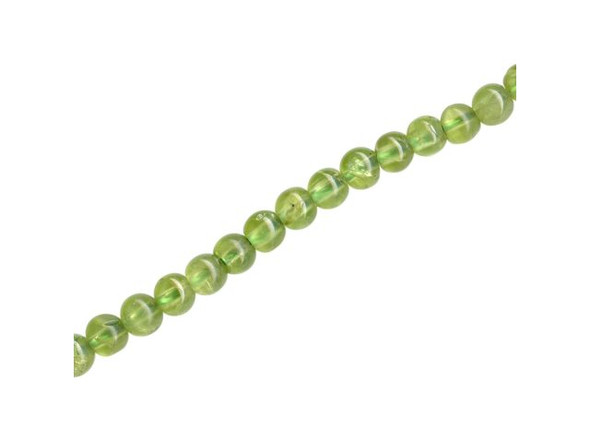 Peridot Gemstone Beads, Round, 5mm #21-885-033-01
