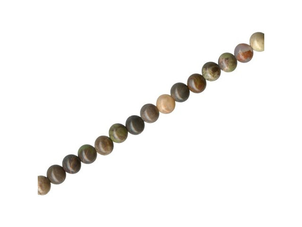 Rainforest Agate Gemstone Beads, Round, 4mm (strand)