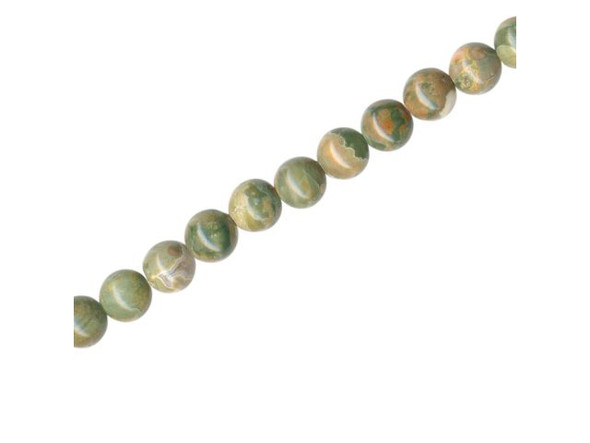 Rhyolite Gemstone Beads, Round, 6mm (strand)