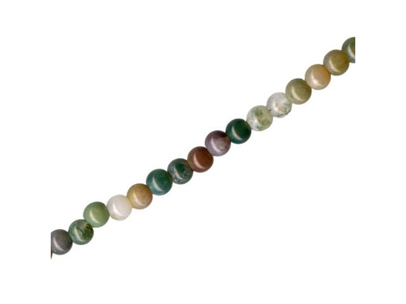 Fancy Jasper Gemstone Beads, Round, 4mm (strand)