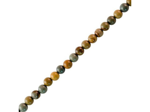 Wild Horse Jasper Gemstone Beads, 4mm Round (strand)