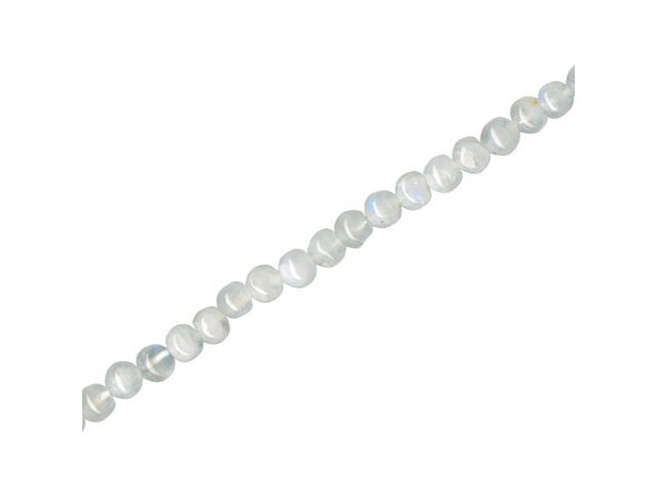 Rainbow Moonstone Gemstone Beads, Round, 4mm (strand)