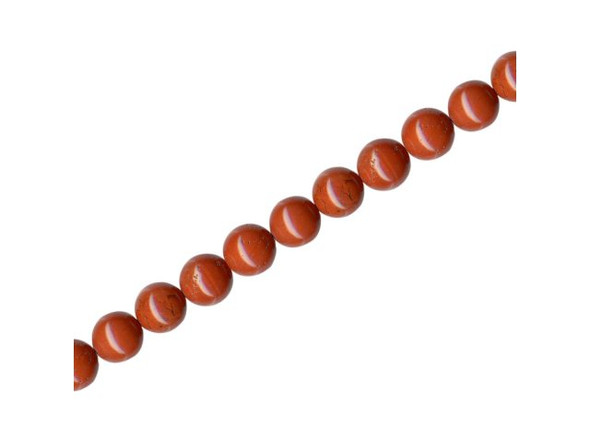 Red Jasper Gemstone Beads, Round, 6mm (strand)