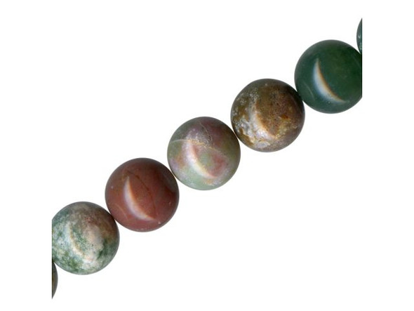 Fancy Jasper Gemstone Beads, Round, 12mm (strand)