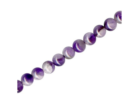 Cape Amethyst Gemstone Beads, Round, 6mm (strand)