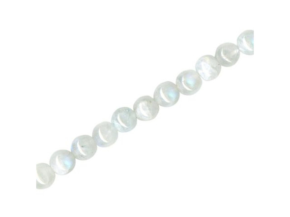 Rainbow Moonstone Gemstone Beads, Round, 6-7mm (strand)