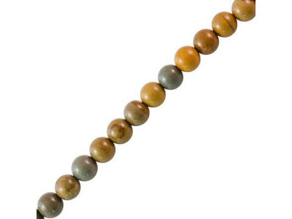 Wild Horse Jasper Gemstone Beads, 6mm Round (strand)