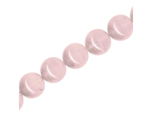 Rose Quartz Gemstone Bead, 12mm Round (strand)