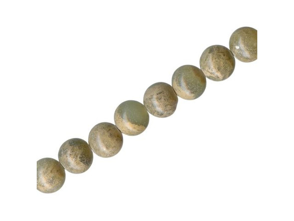 Impression Jasper Gemstone Beads, Round, 8mm (strand)