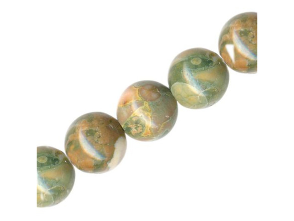Rhyolite Gemstone Beads, Round, 14mm (strand)