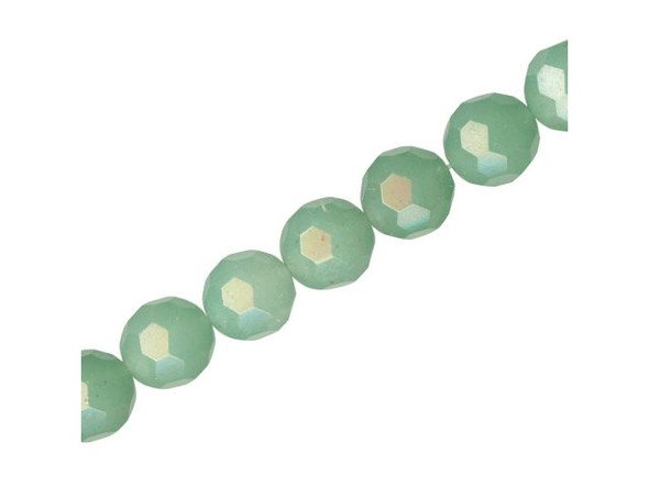 Aventurine Gemstone Beads, Faceted Round, 10mm (strand)