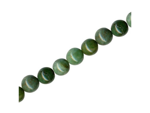 African Jade Gemstone Beads, Round, 8mm (strand)