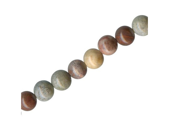 Mexican Sky Eye Jasper Gemstone Beads, Round, 8mm (strand)