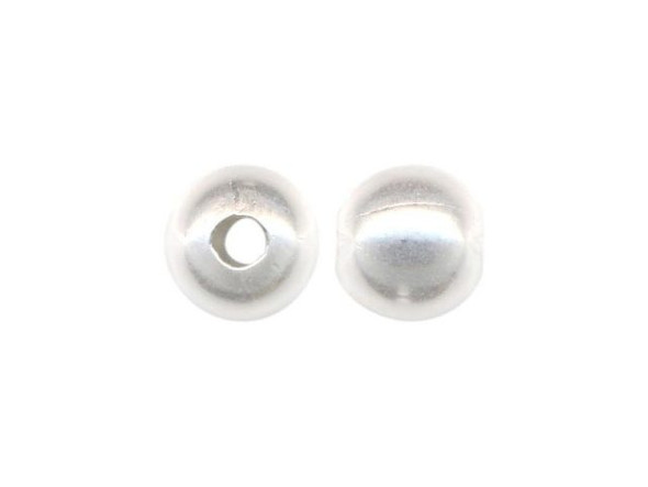 Silver Plated Metal Beads, Round, 8mm (100 Pieces)