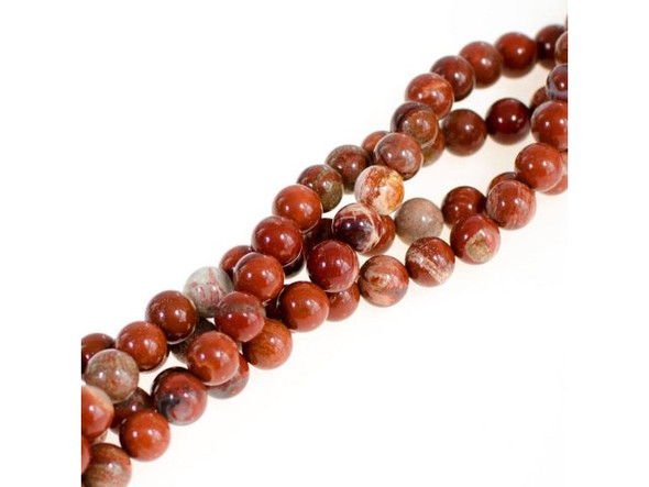 Cappuccino Jasper Gemstone Beads, Round, 8mm (strand)