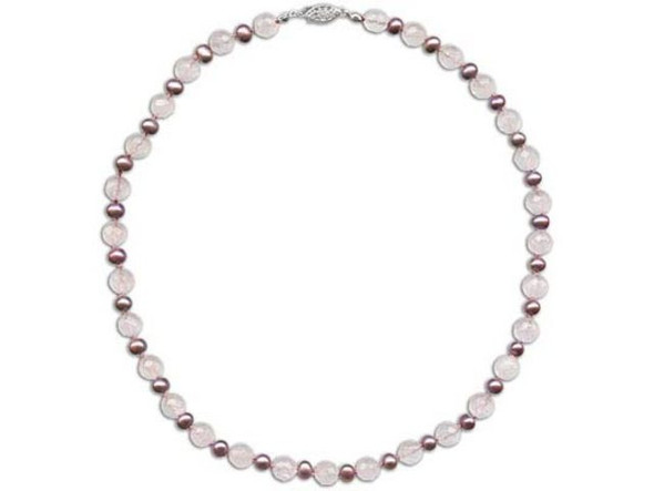 Rose quartz is one of the most desirable varieties of quartz in the gemstone trade. Also known as ancona ruby and mont blanc ruby, these semiprecious gemstones display a lovely, unique pink tone. Rose quartz beads have been found in Mesopotamia that date back to 7000 B.C. Often called the "love stone," rose quartz is said to open the heart chakra to all forms of love. This semiprecious gemstone is believed to encourage gentleness, forgiveness, compassion, kindness, tolerance, and self esteem. It is also said to remove fears, resentments, and anger.  Find related items below, and find out more about quartz in our Gemstone Index.