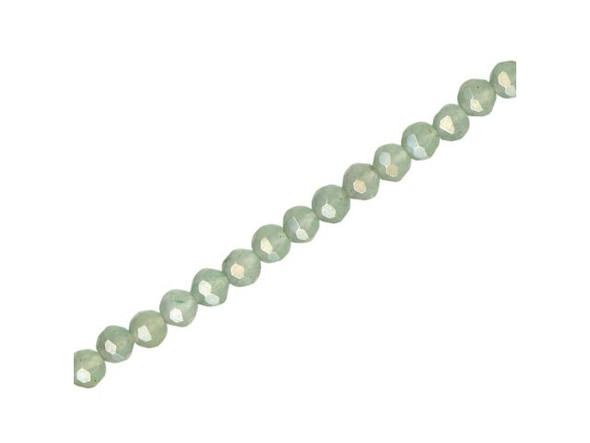 Aventurine Gemstone Beads, Faceted Round, 4mm (strand)