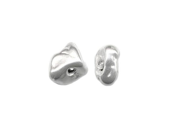 JBB Findings Sterling Silver Bead, Nugget, 9x7x6mm (Each)