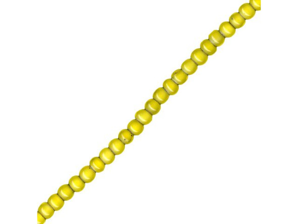 Trade Beads, White Heart, 3-4mm (strand)